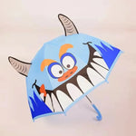 Kids Umbrella Manual Open Rounded Tips Colorful Canopy