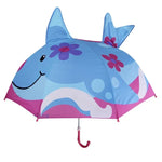 Kids Umbrella Manual Open Rounded Tips Colorful Canopy