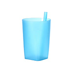 Kids Water Bottle Built-In Straw Compact Size