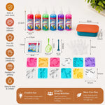 Kids Water Jelly Figure Kit Reusable Moulds & Non-Toxic Gel