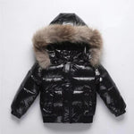 Kids Winter Parka Down-Insulated Water-Resistant Fur-Trimmed Hood
