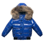 Kids Winter Parka Down-Insulated Water-Resistant Fur-Trimmed Hood