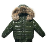 Kids Winter Parka Down-Insulated Water-Resistant Fur-Trimmed Hood