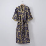 Kimono Bathrobe Organic Cotton Gauze Lightweight Breathable