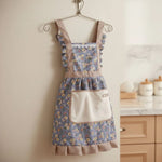 Kitchen Apron Waterproof Oil-Resistant Adjustable With Pockets