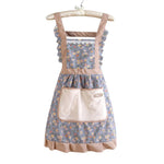 Kitchen Apron Waterproof Oil-Resistant Adjustable With Pockets