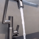 Kitchen Faucet 360° Swivel Temperature Display Stainless Steel