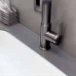 Kitchen Faucet 360° Swivel Temperature Display Stainless Steel