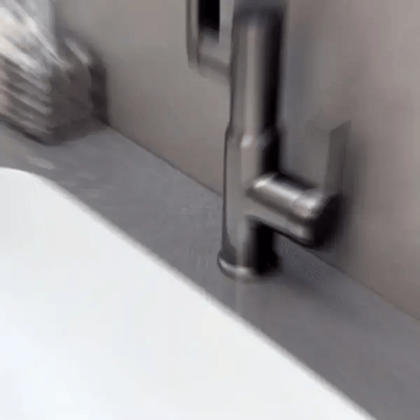 Kitchen Faucet 360° Swivel Temperature Display Stainless Steel
