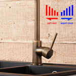 Kitchen Faucet Antique Brass 360° Swivel Spout Single Handle