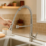 Kitchen Faucet Brass Dual Spout Corrosion-Resistant Finish