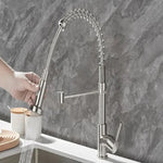Kitchen Faucet Brass Dual Spout Corrosion-Resistant Finish