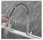 Kitchen Faucet Brass Dual Spout Corrosion-Resistant Finish