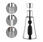 Kitchen Faucet Extender 720° Swivel 3 Spray Modes