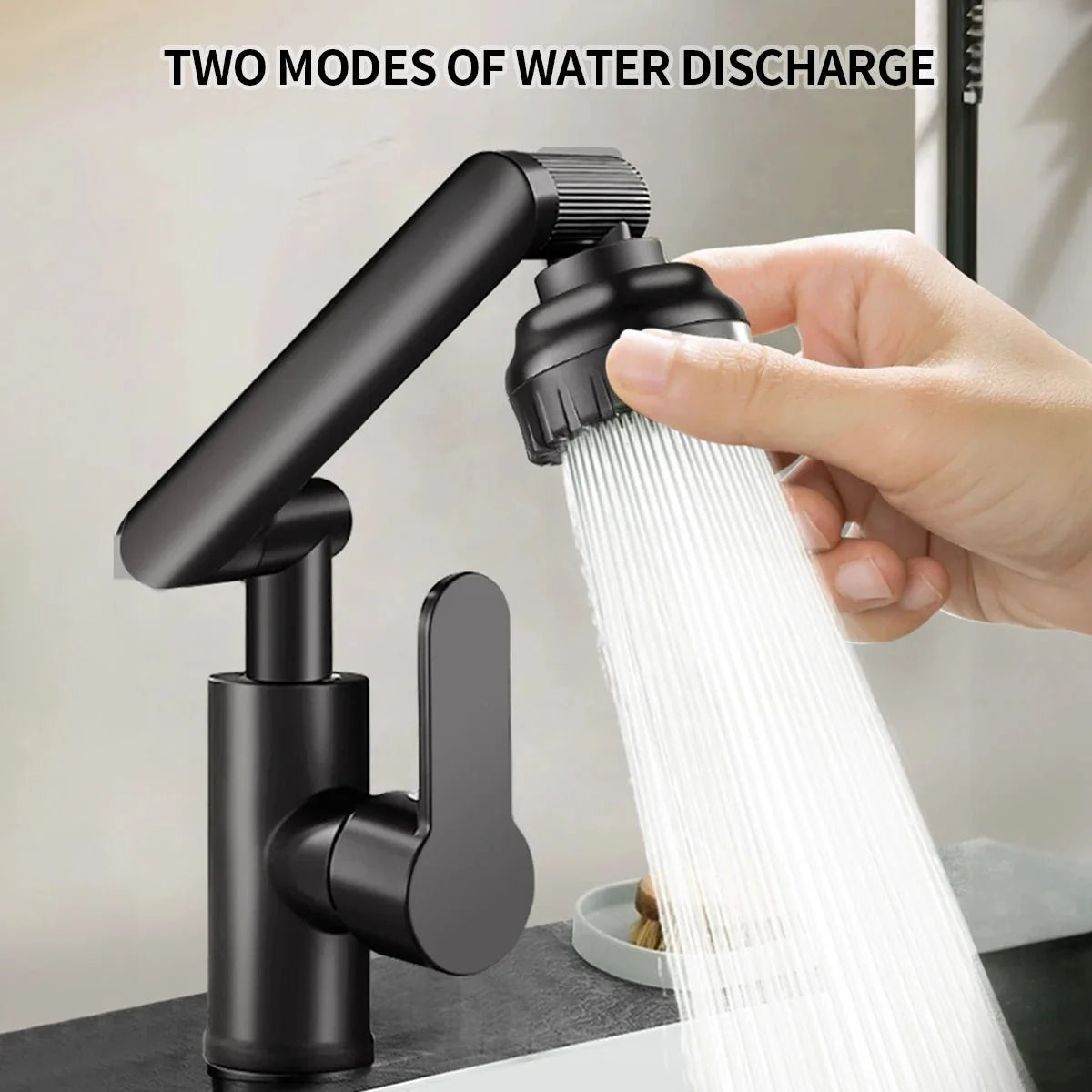 Kitchen Faucet Flexible 360° Swivel Dual Spray Modes