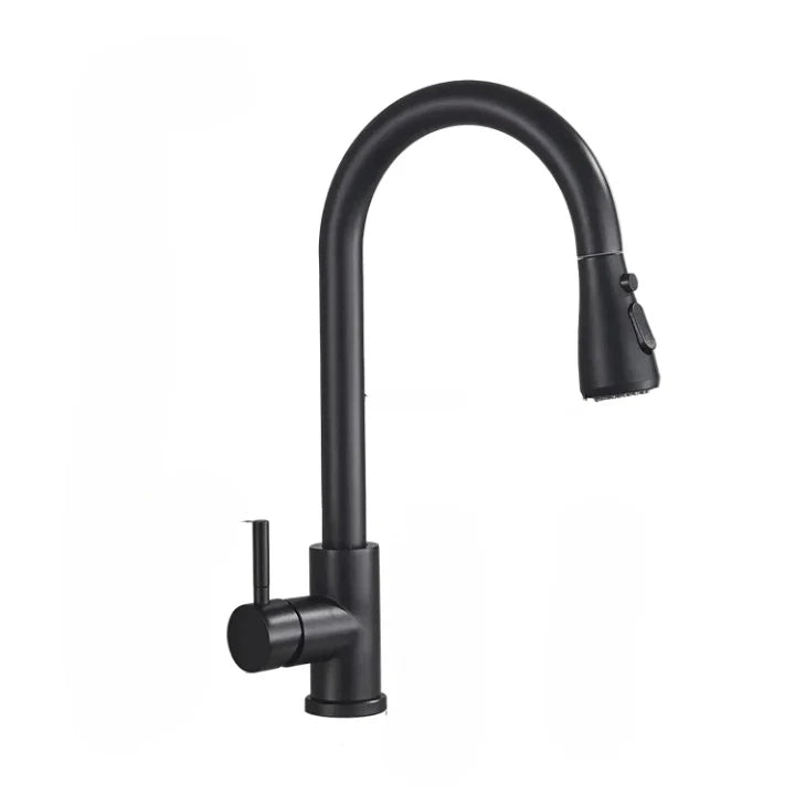 Kitchen Faucet High Arc Pull-Out Spout Drip-Proof Construction