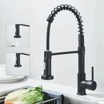 Kitchen Faucet Pull-Out Spray Head Dual-Swivel Spout Hot And Cold Mixer