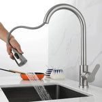 Kitchen Faucet Pull-Out Sprayer 360° Swivel Flexible Hose