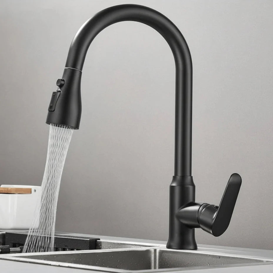 Kitchen Faucet Pull-Out Sprayer 360° Swivel Flexible Hose