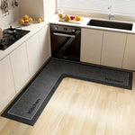 Kitchen Floor Mat Diatomite L-Shaped Quick-Absorbing Forfeit
