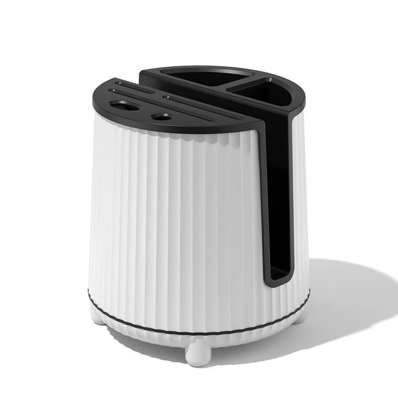 Kitchen Knife & Utensil Organizer 360° Rotating 8 Compartments