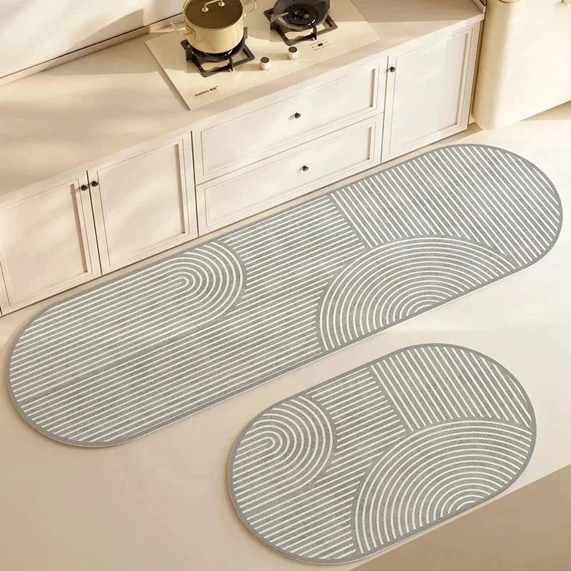 Kitchen Mat Cushioned Absorbent Non-Slip Machine Washable