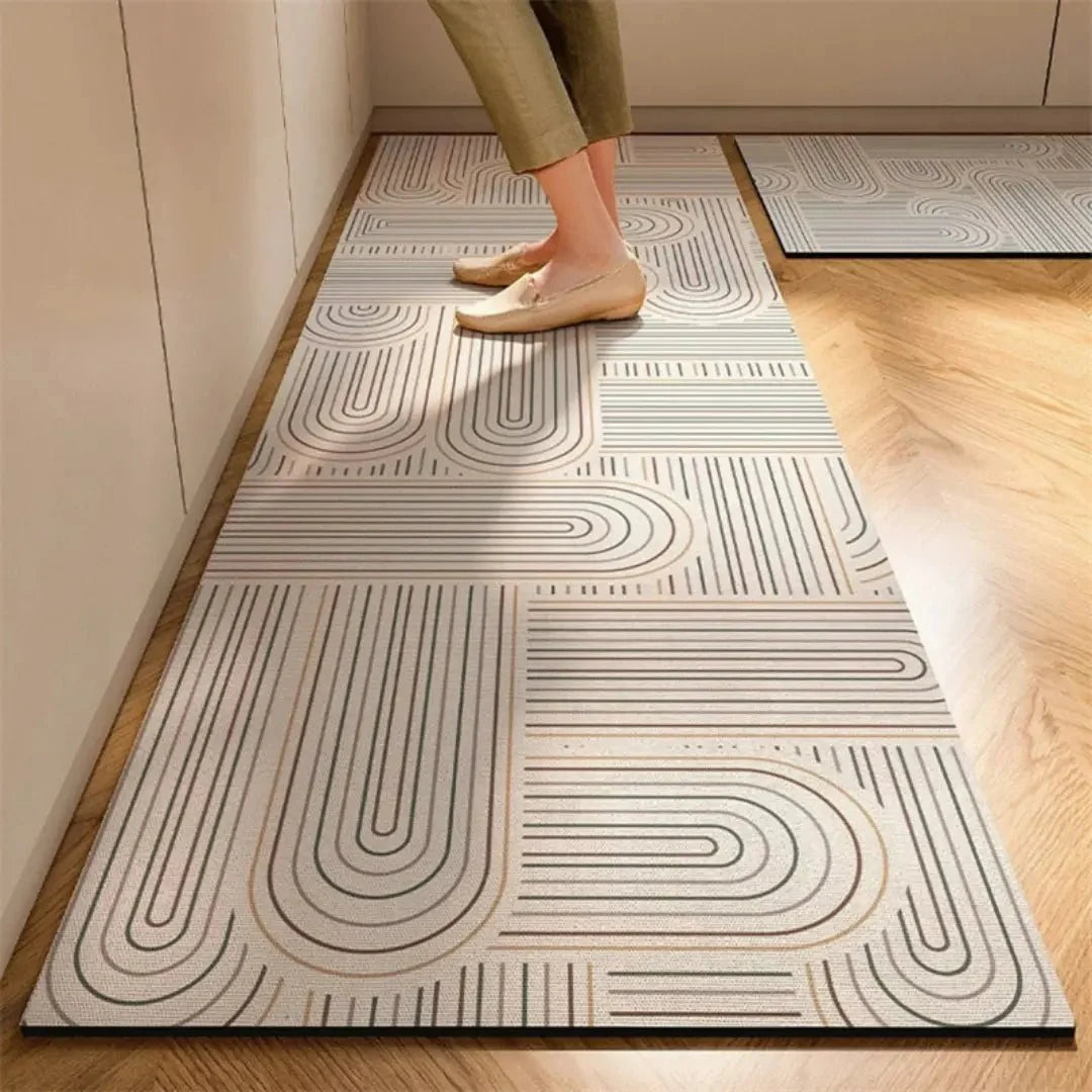 Kitchen Mat Cushioned Anti-Fatigue Absorbent Non-Slip Backing