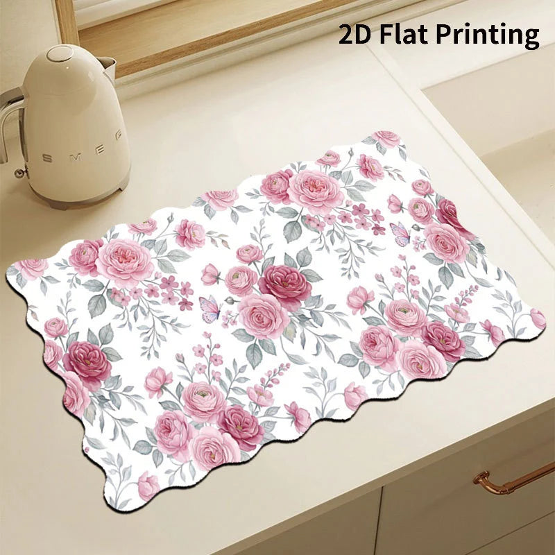 Kitchen Mat Cushioned Anti-Fatigue Checkered Wipe-Clean
