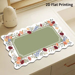 Kitchen Mat Cushioned Anti-Fatigue Checkered Wipe-Clean