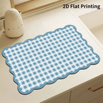 Kitchen Mat Cushioned Anti-Fatigue Checkered Wipe-Clean