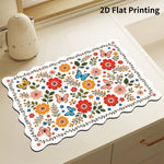 Kitchen Mat Cushioned Anti-Fatigue Checkered Wipe-Clean