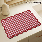 Kitchen Mat Cushioned Anti-Fatigue Checkered Wipe-Clean