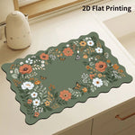 Kitchen Mat Cushioned Anti-Fatigue Checkered Wipe-Clean