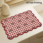 Kitchen Mat Cushioned Anti-Fatigue Checkered Wipe-Clean