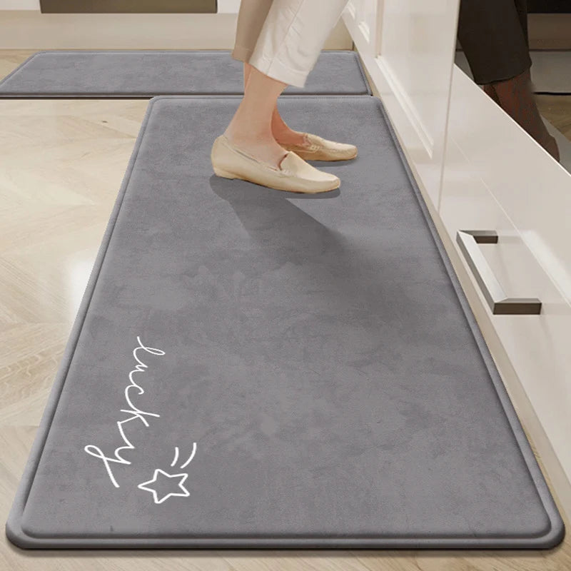 Kitchen Mat Cushioned Anti-Fatigue Non-Slip Backing Wipe-Clean