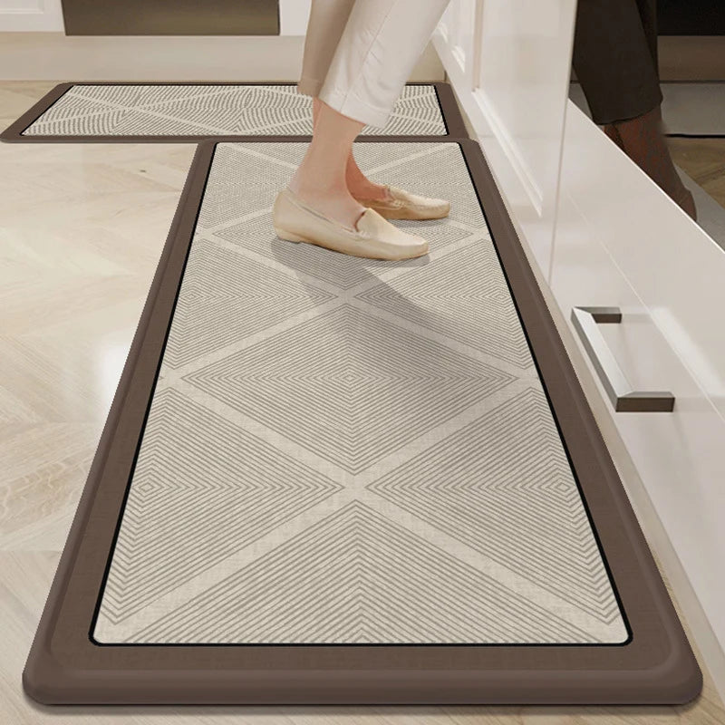 Kitchen Mat Cushioned Anti-Fatigue Non-Slip Backing Wipe-Clean