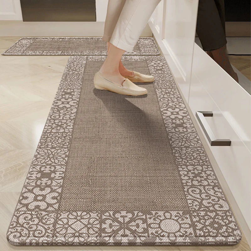Kitchen Mat Cushioned Anti-Fatigue Non-Slip Backing Wipe-Clean