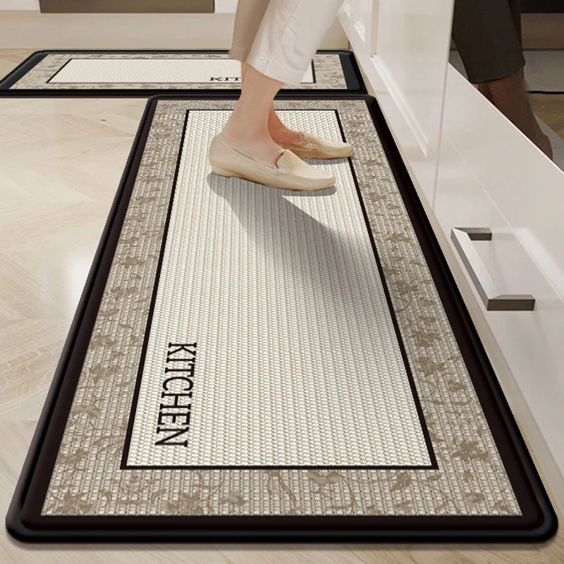 Kitchen Mat Cushioned Anti-Fatigue Non-Slip Backing Wipe-Clean