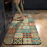 Kitchen Mat Cushioned Foam Non-Slip Backing Wipe-Clean Surface
