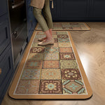 Kitchen Mat Cushioned Foam Non-Slip Backing Wipe-Clean Surface