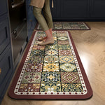 Kitchen Mat Cushioned Foam Non-Slip Backing Wipe-Clean Surface
