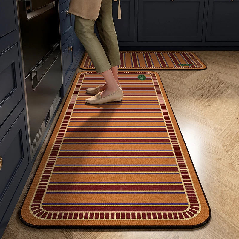 Kitchen Mat Cushioned Foam Non-Slip Backing Wipe-Clean Surface