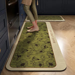 Kitchen Mat Cushioned Foam Non-Slip Backing Wipe-Clean Surface