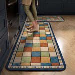 Kitchen Mat Cushioned Foam Non-Slip Backing Wipe-Clean Surface