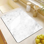 Kitchen Mat Marble Print Cushioned Non-Slip