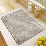 Kitchen Mat Marble Print Cushioned Non-Slip