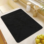 Kitchen Mat Marble Print Cushioned Non-Slip