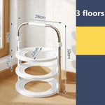 Kitchen Organizer Rack Stackable Space-Saving Vertical & Hanging