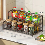 Kitchen Organizer Rack Tiered Rust-Resistant Metal Wire