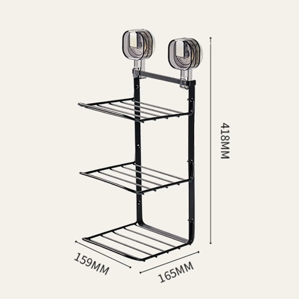 Kitchen Organizer Rack Wall-Mounted Foldable 3-Tier